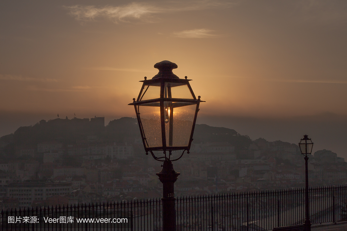 里斯本,葡萄牙首都,天空,灯笼