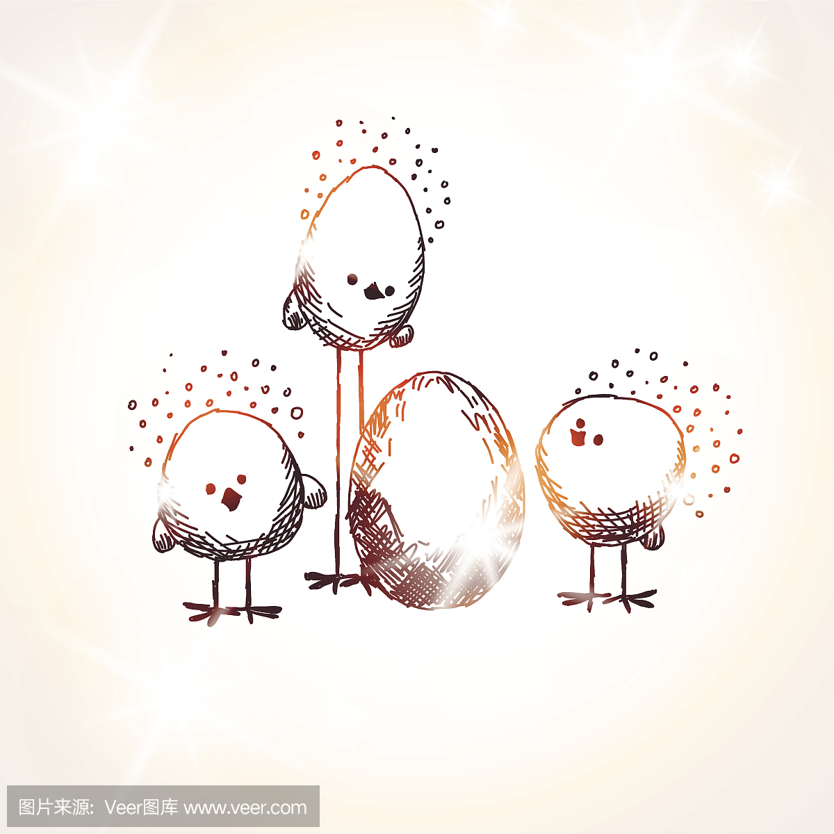 孵化,破壳,破壳而出,小鸡破壳