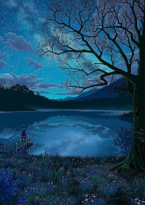 qing博客美图精选#唯美动漫,手绘风景插画Ⅲ-120kb 手绘风动漫qqq皮肤