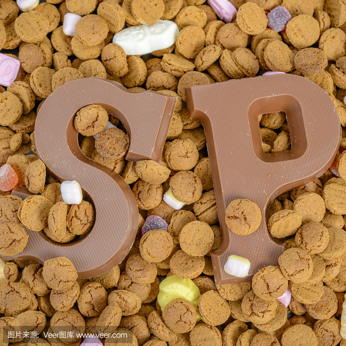 Sinterklaas或Sint Nicolaas荷兰儿童节假日pep