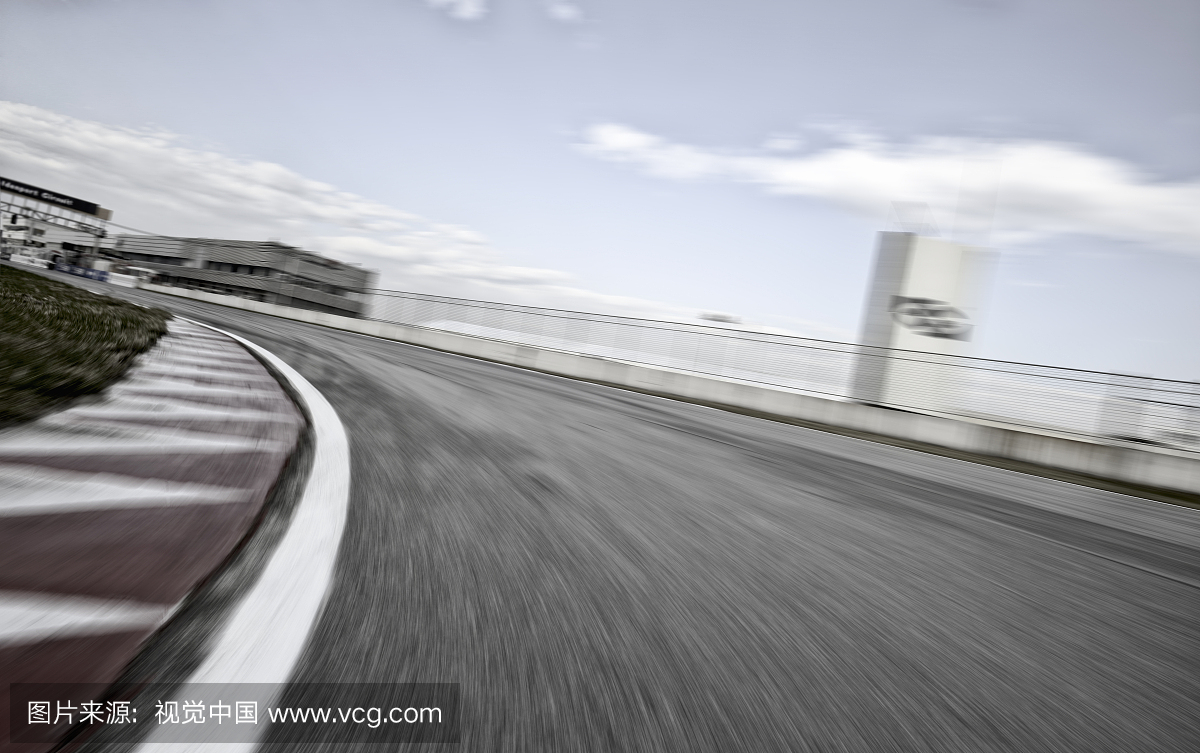 F1赛道运动模糊速度特效和记分板