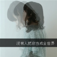 2013最新90后超拽颓废女生黑白带字头像图片-9kb