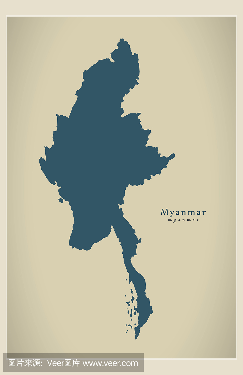现代地图 - 缅甸MM