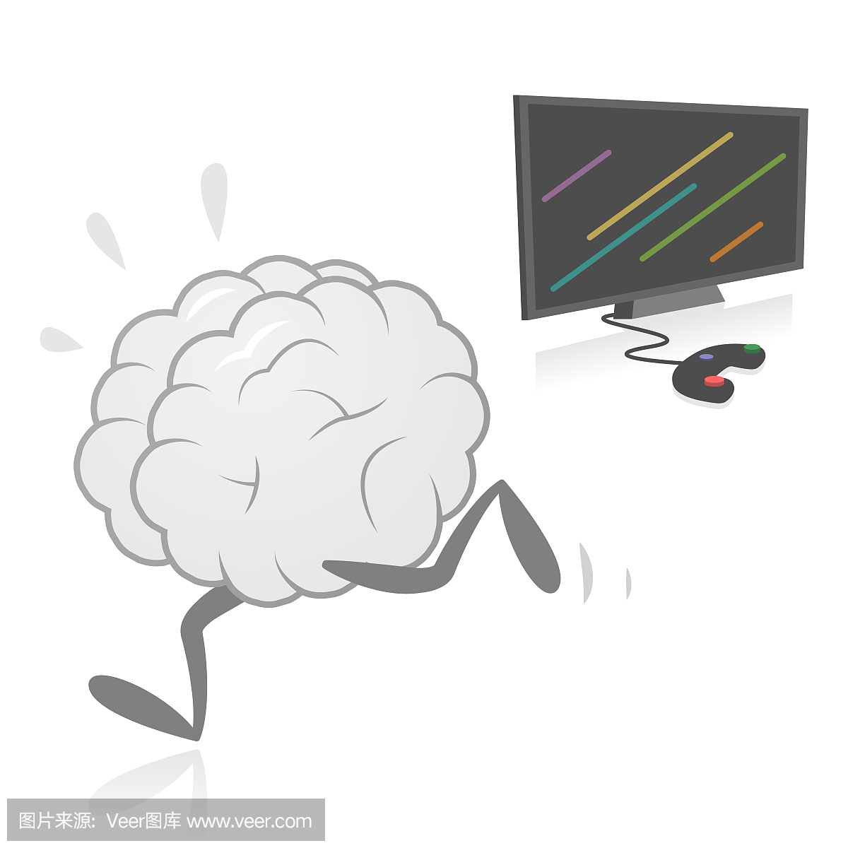 远离电子游戏的大脑