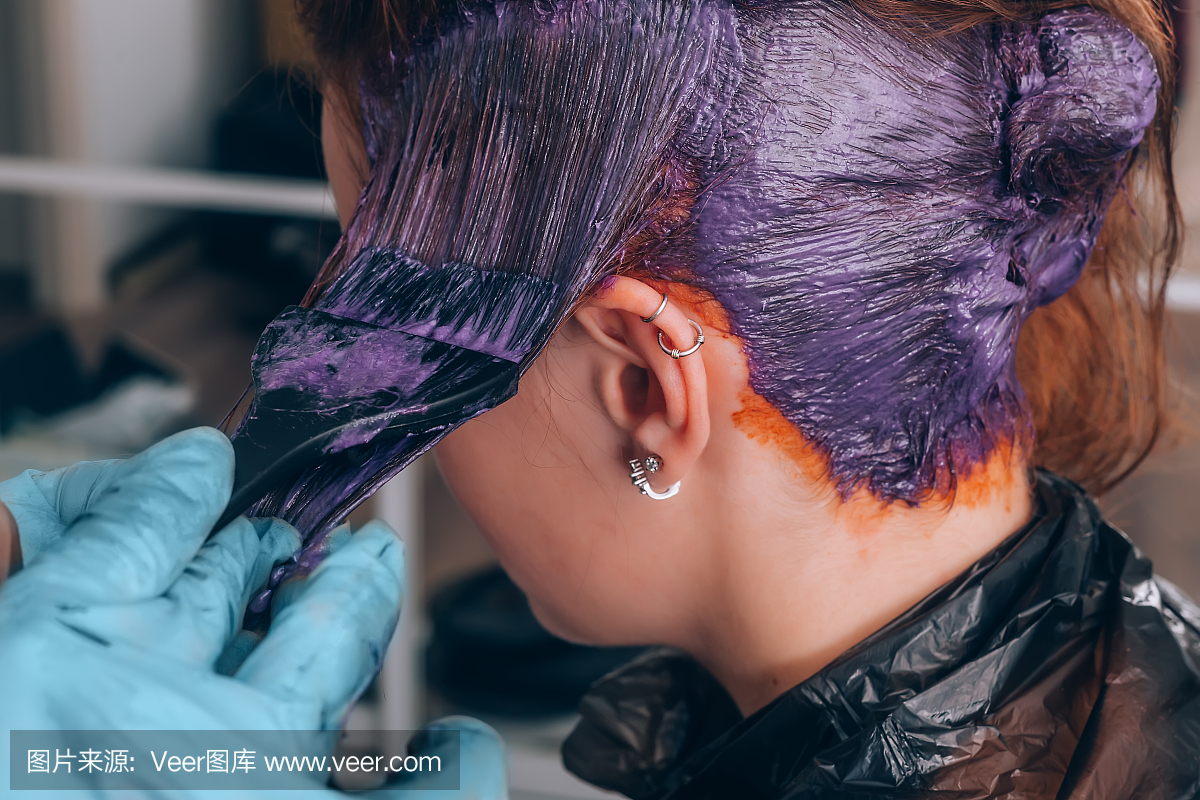 染发,染过的头发,美发师,美发厅