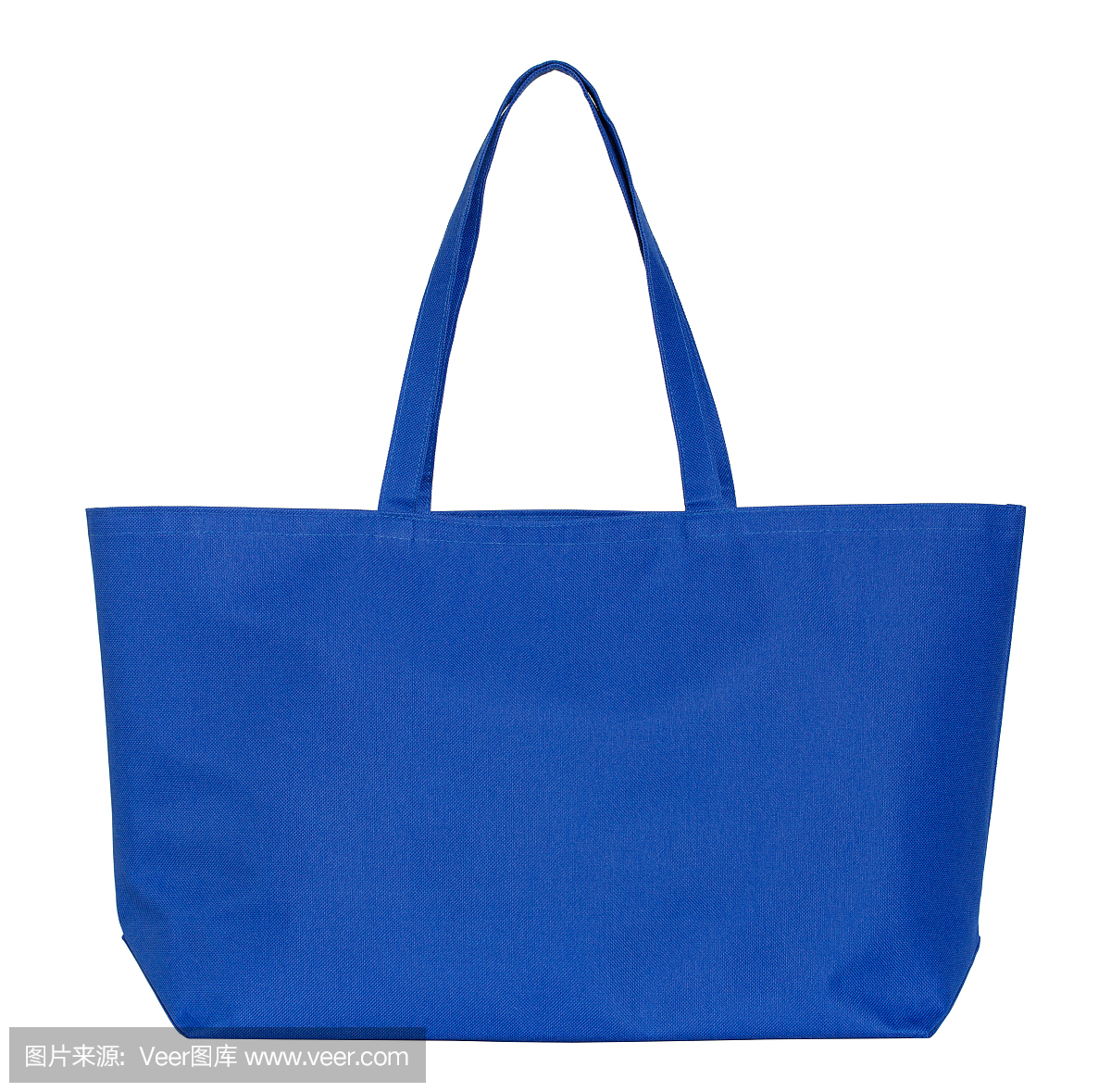 蓝色购物袋(裁剪路径)
