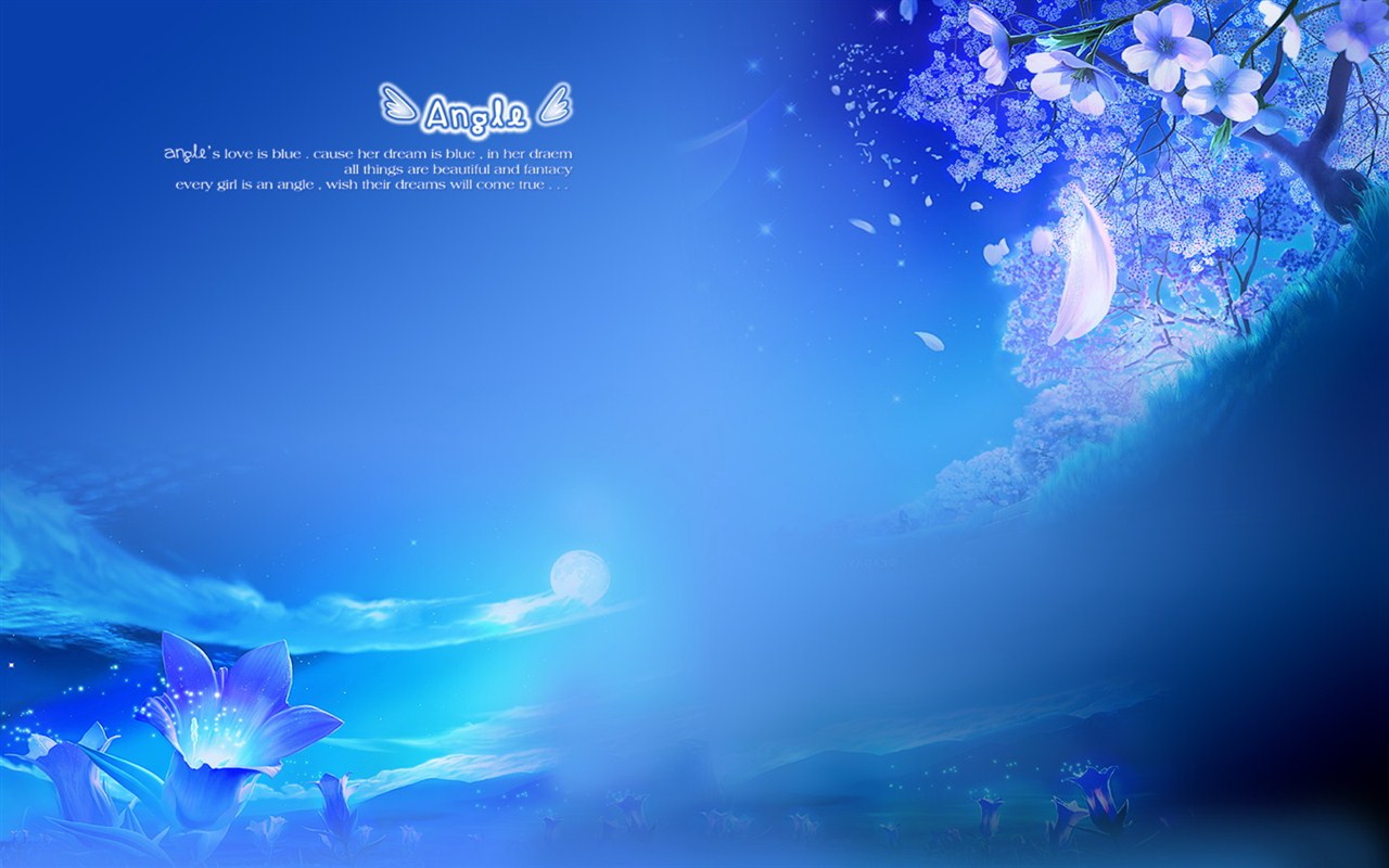 深蓝色梦幻天空壁纸