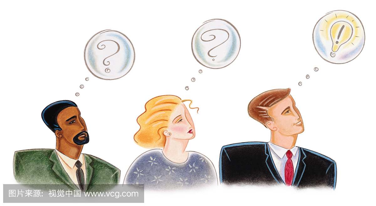 想,思考者,动脑筋,思考的