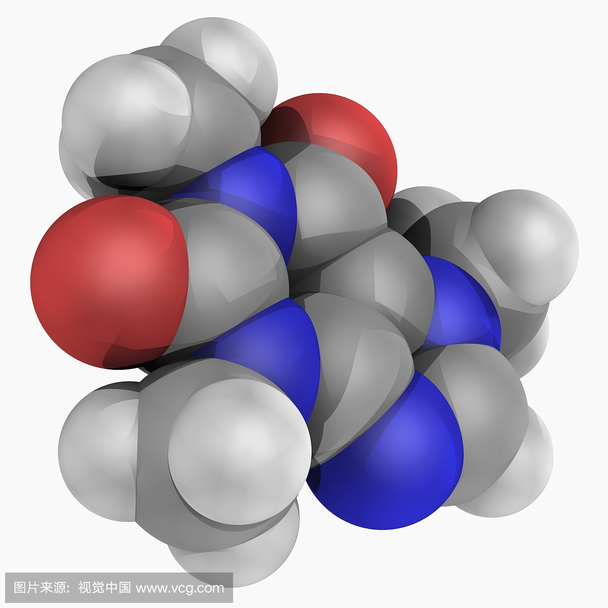 咖啡因药物分子