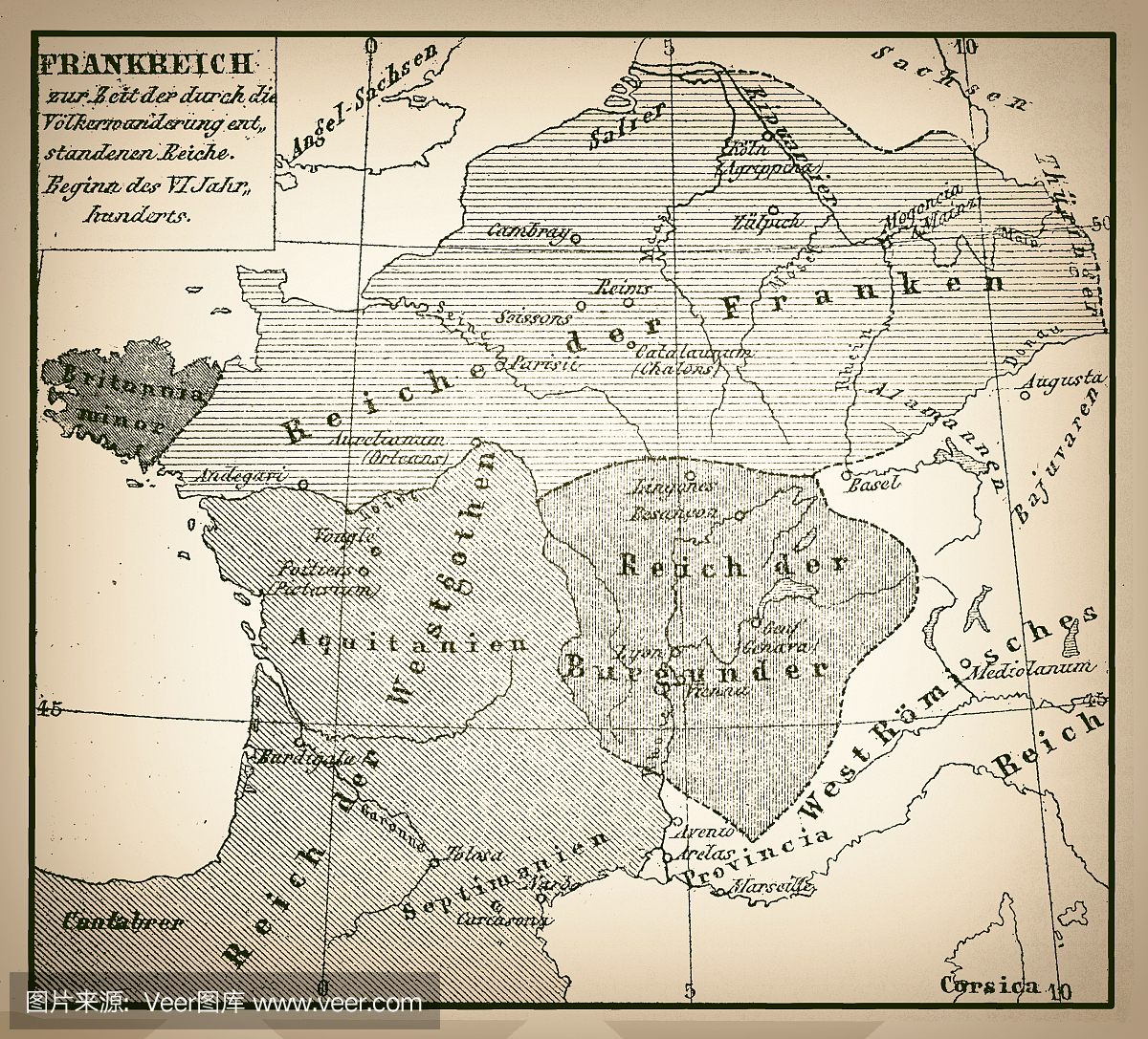 法国古董地图