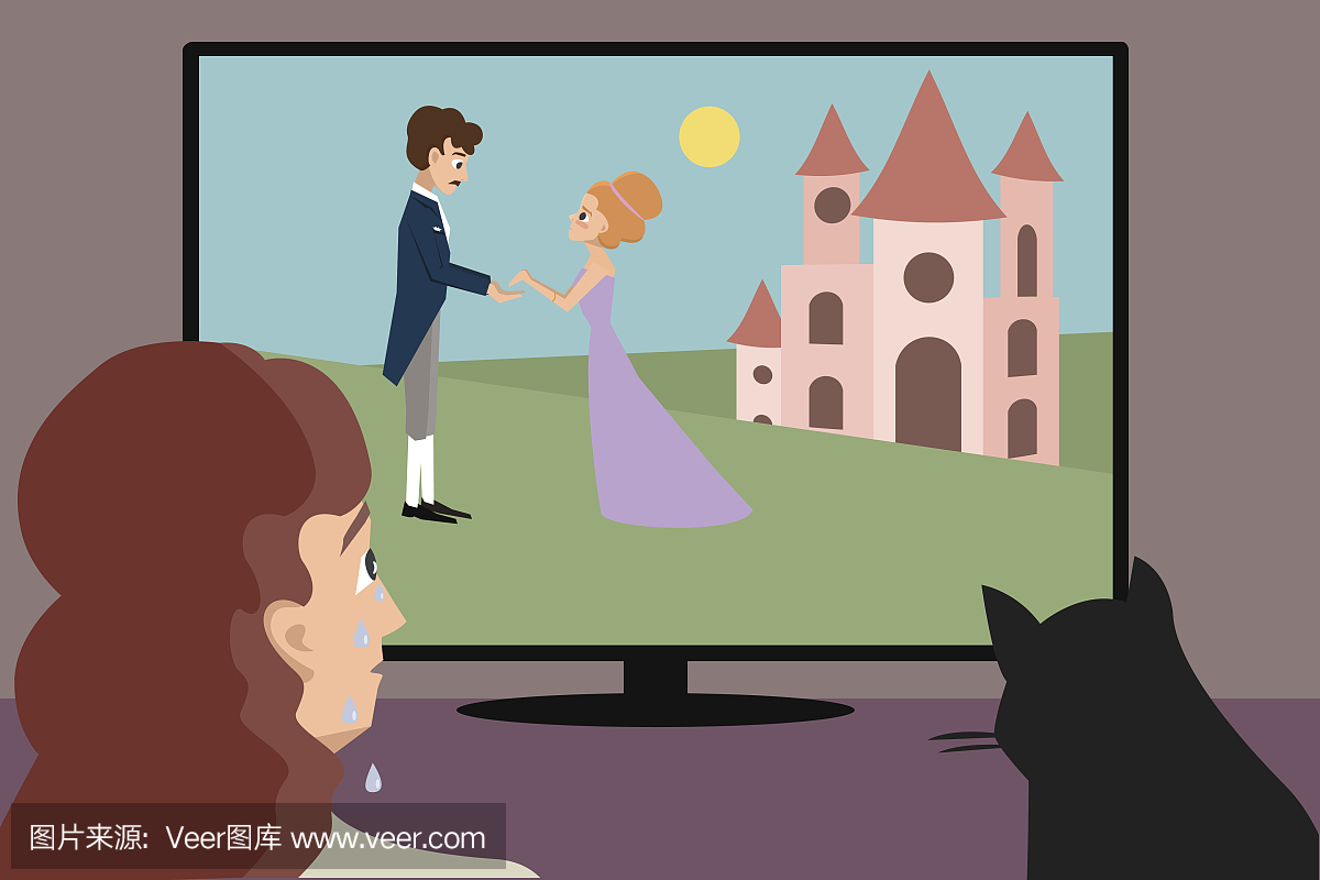 哭泣的短发看a短发卡通女人个电影矮女生图片