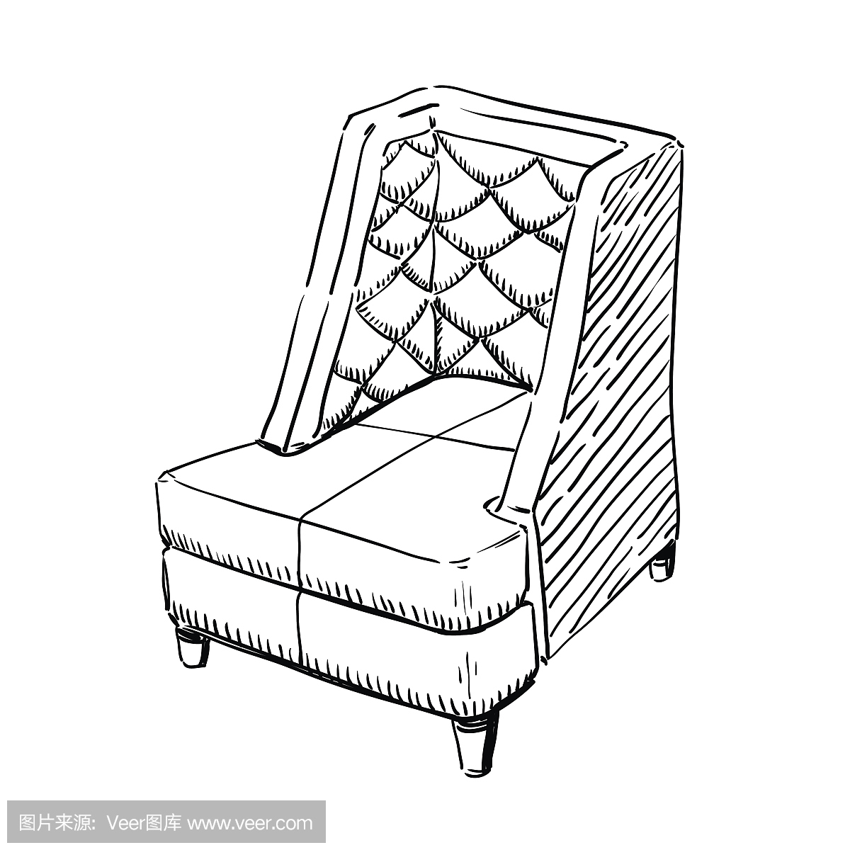 椅子简笔画 椅子简笔画简单 - 第 2 - 水彩迷