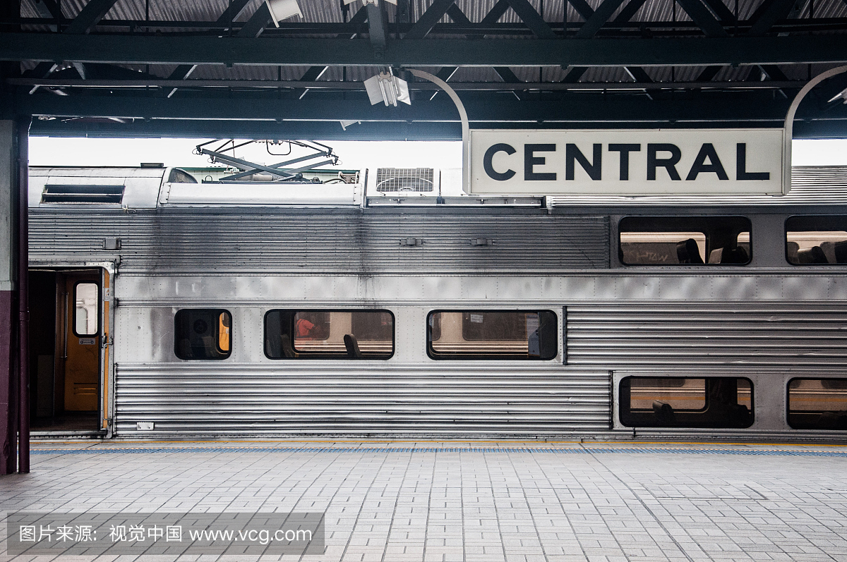 铁路运输,火车,悉尼中央火车站,户外