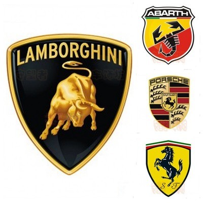 法拉利和保时捷logo高清图片  保时捷和法拉利的标志,法拉利与保时捷