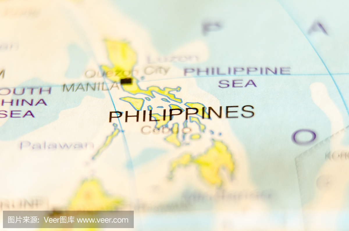 菲律宾国家在地图上