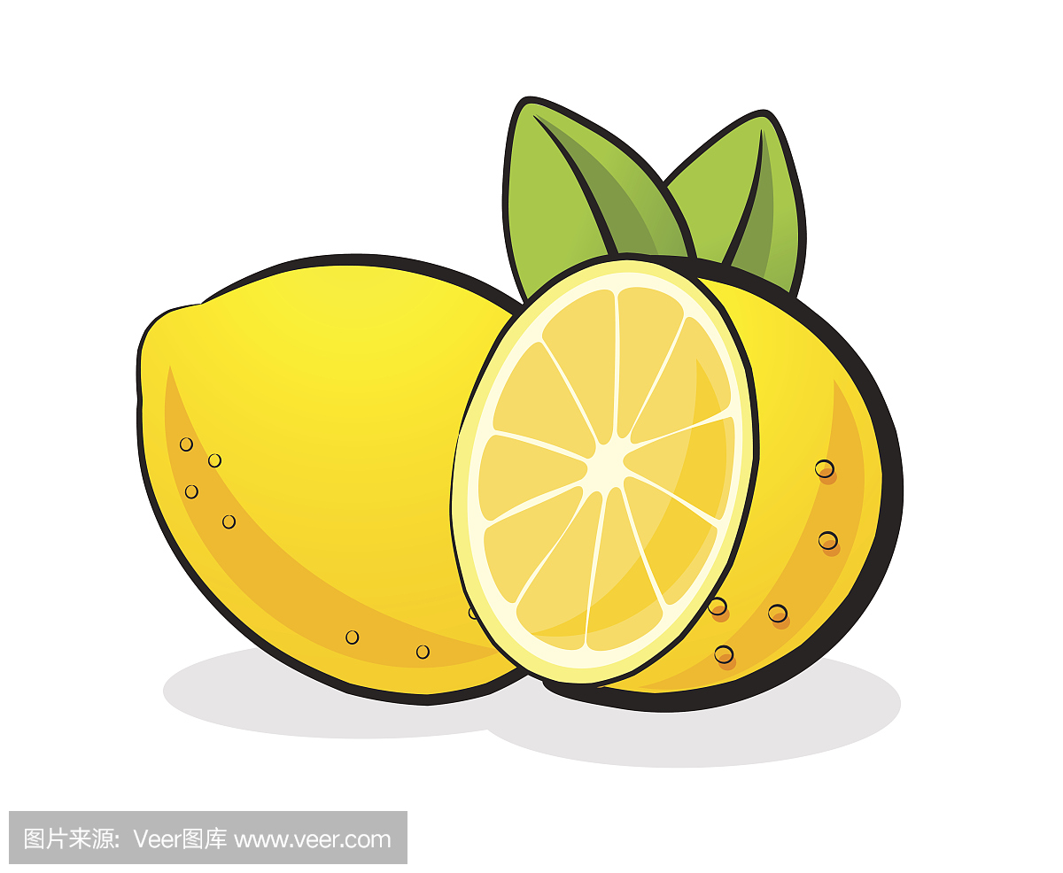 柠檬水果卡通照片