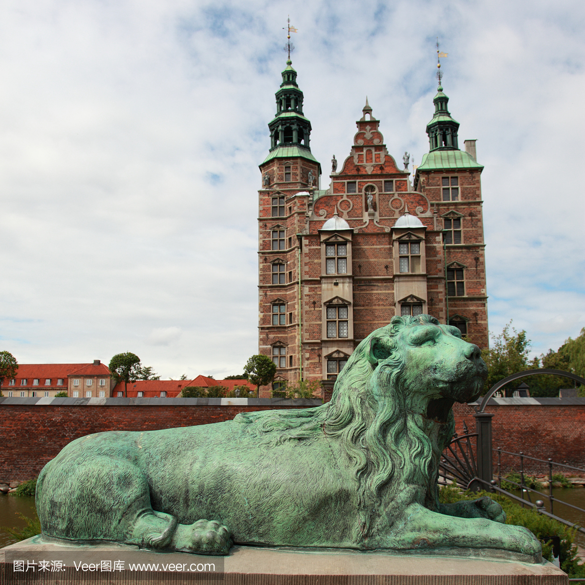 保护狮子在罗森堡老虎机(城堡)