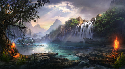 古风二次元风景