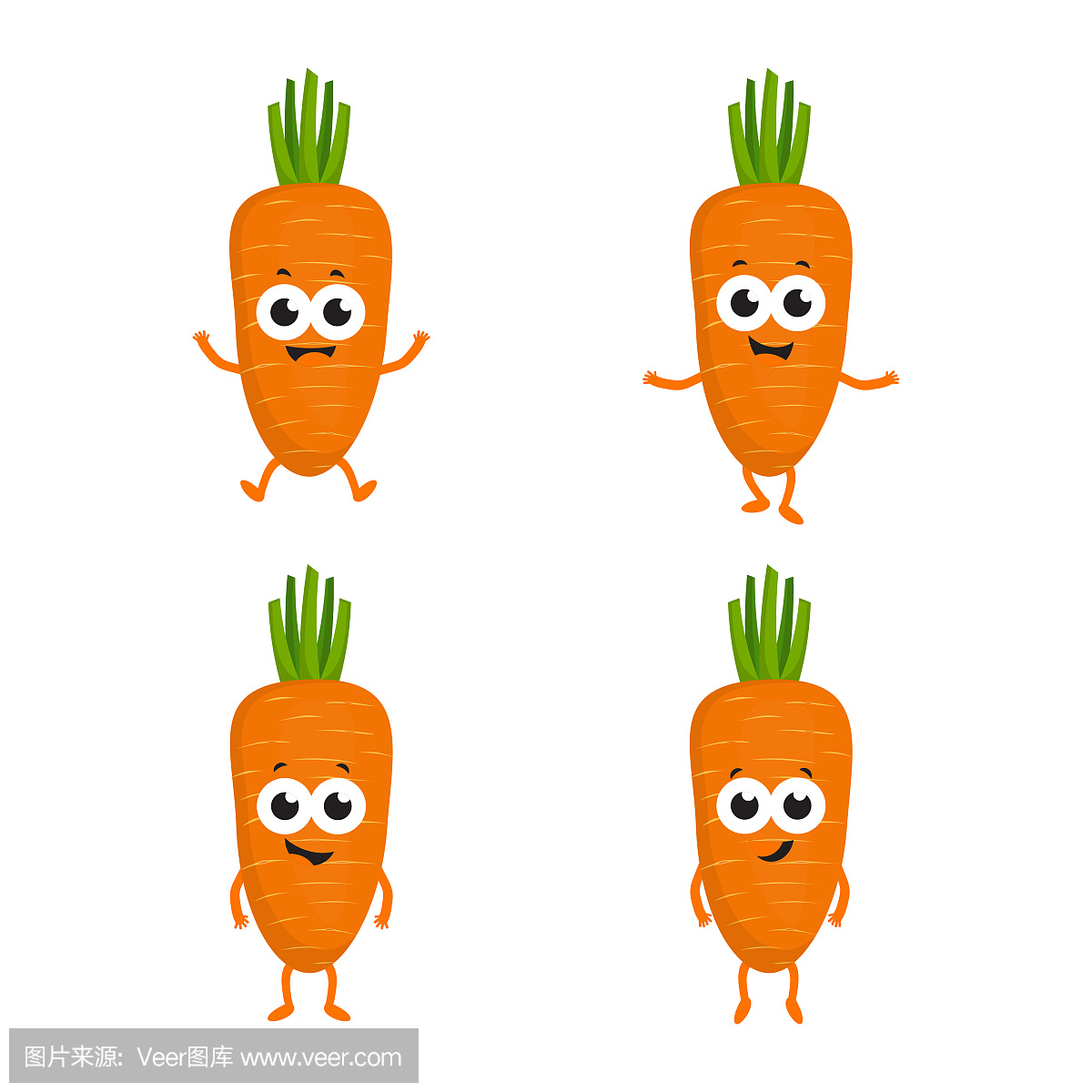 设置与卡通胡萝卜