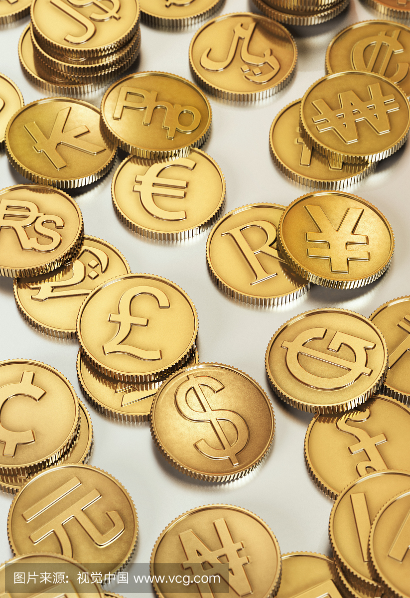 黄金国际货币硬币