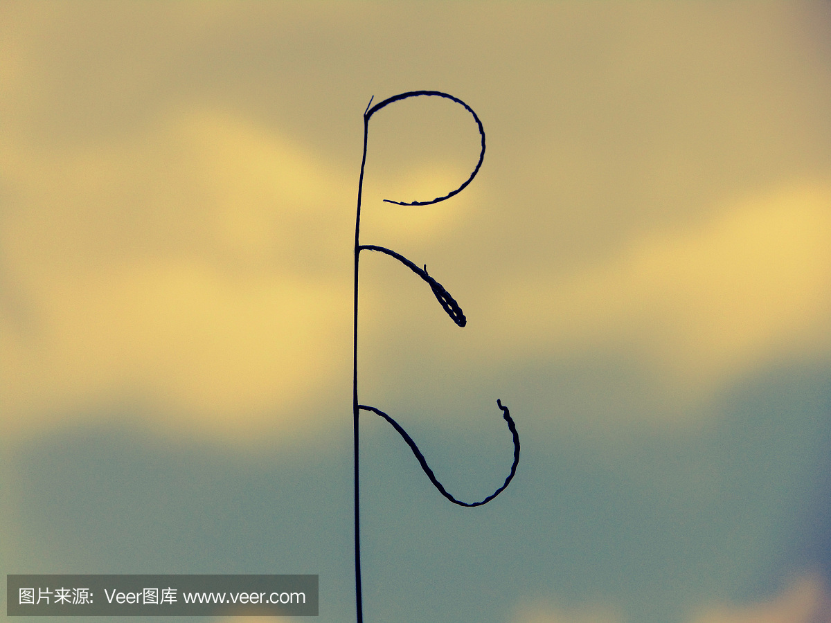 雨层云,将要下雨,英文字母,书写体