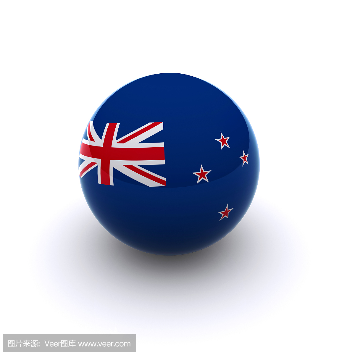 3D球 - 新西兰国旗