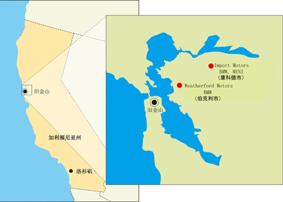 美国南加州地图图片