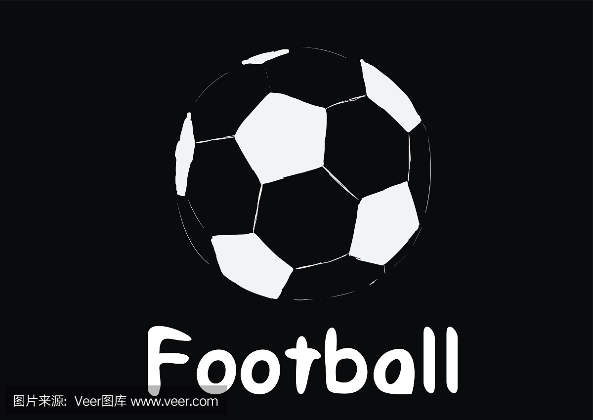 足球素描的一个球