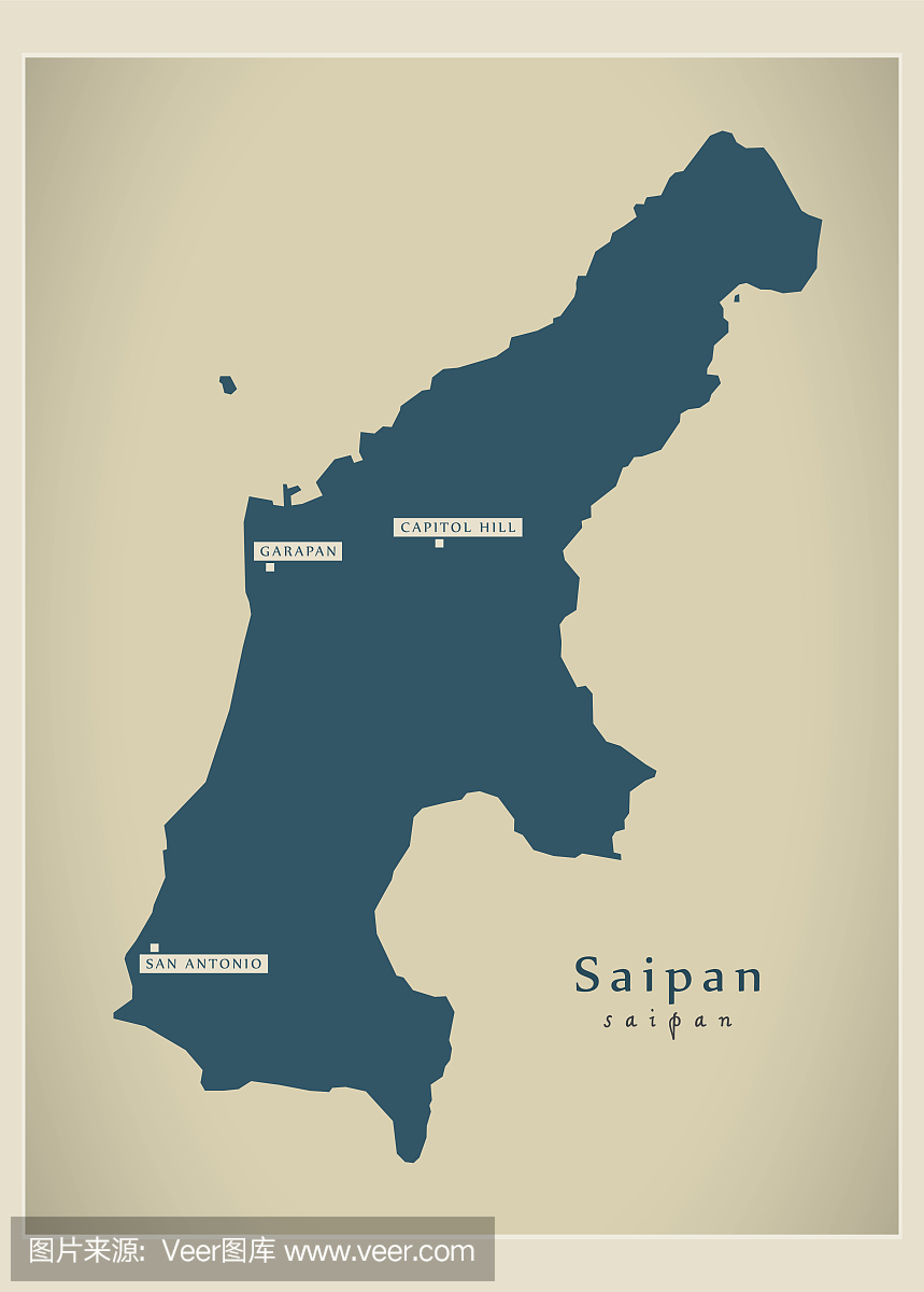 现代地图 - 塞班岛议员