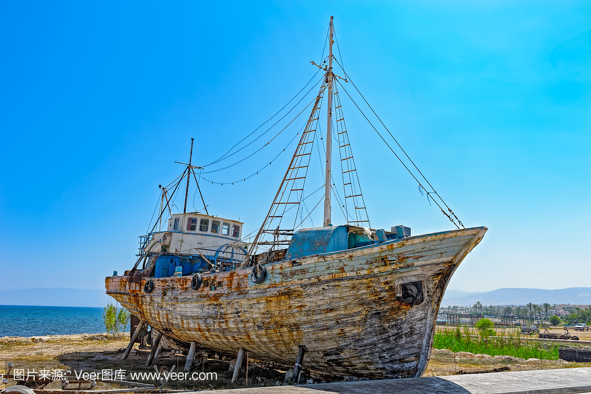 老希腊渔船