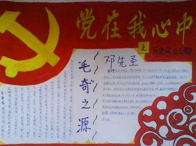 听党的命令手抄报