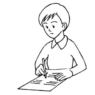 春游手抄报人物简笔画