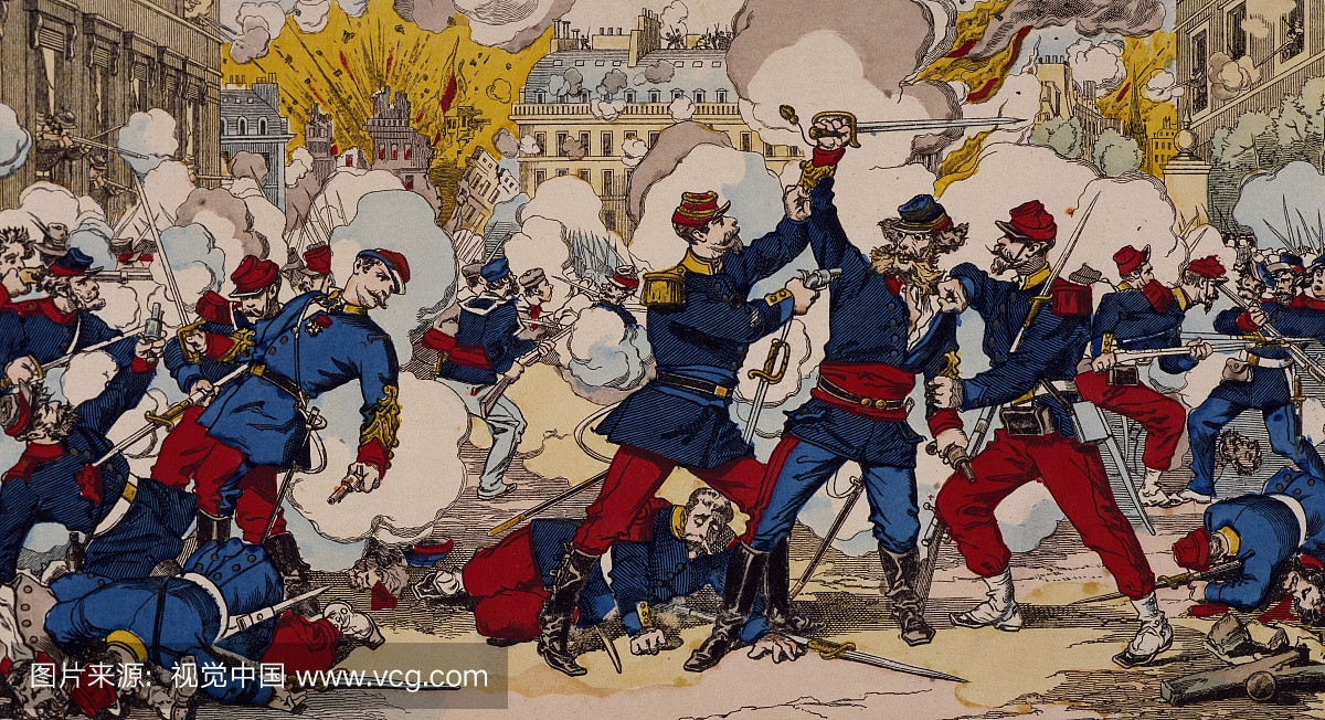 在巴黎的革命中,士兵们射杀了这位长达一千年