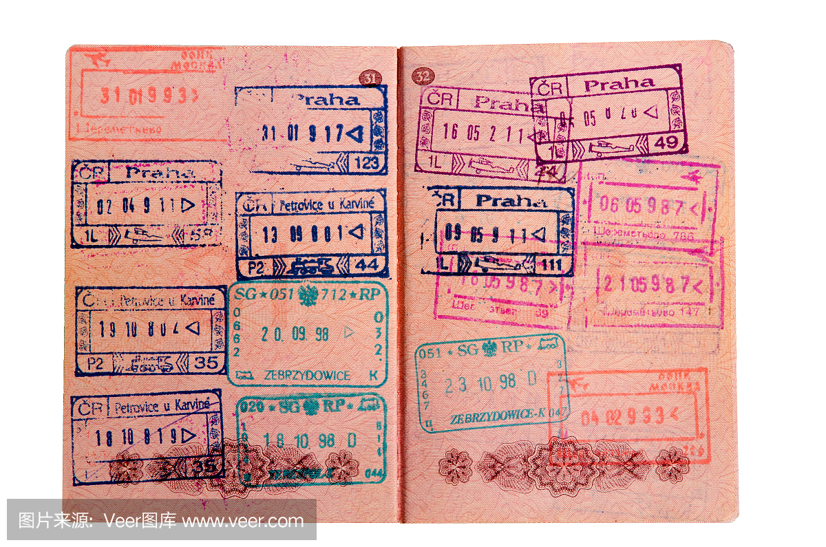 俄罗斯护照在边境口岸盖章