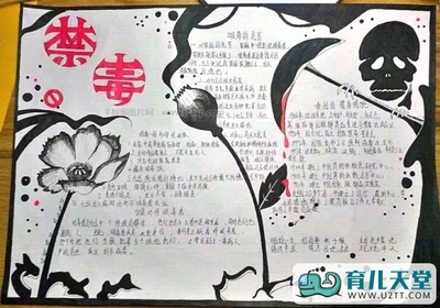 获奖的禁毒手抄报文字图片资料