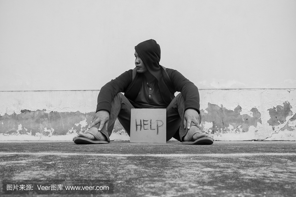 无家可归的人帮助签名