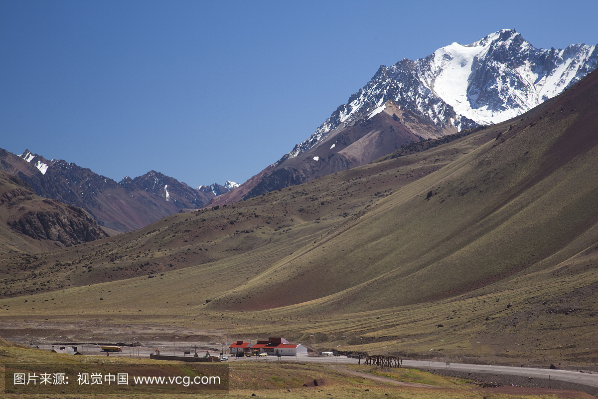 阿根廷门多萨省,拉斯奎瓦斯,靠近智利边界