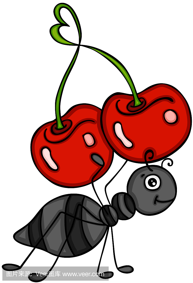 蚂蚁携带爱樱桃