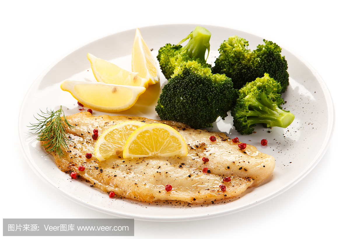 鱼菜 - 鱼片和蔬菜