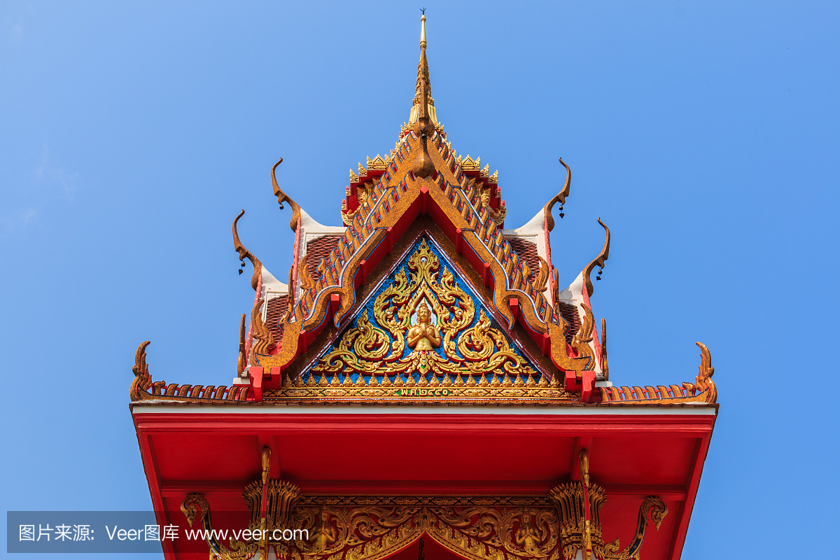 泰国佛教寺庙屋顶
