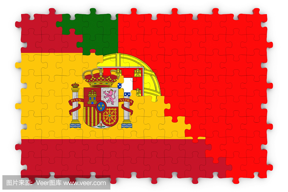 西班牙和葡萄牙关系概念图像