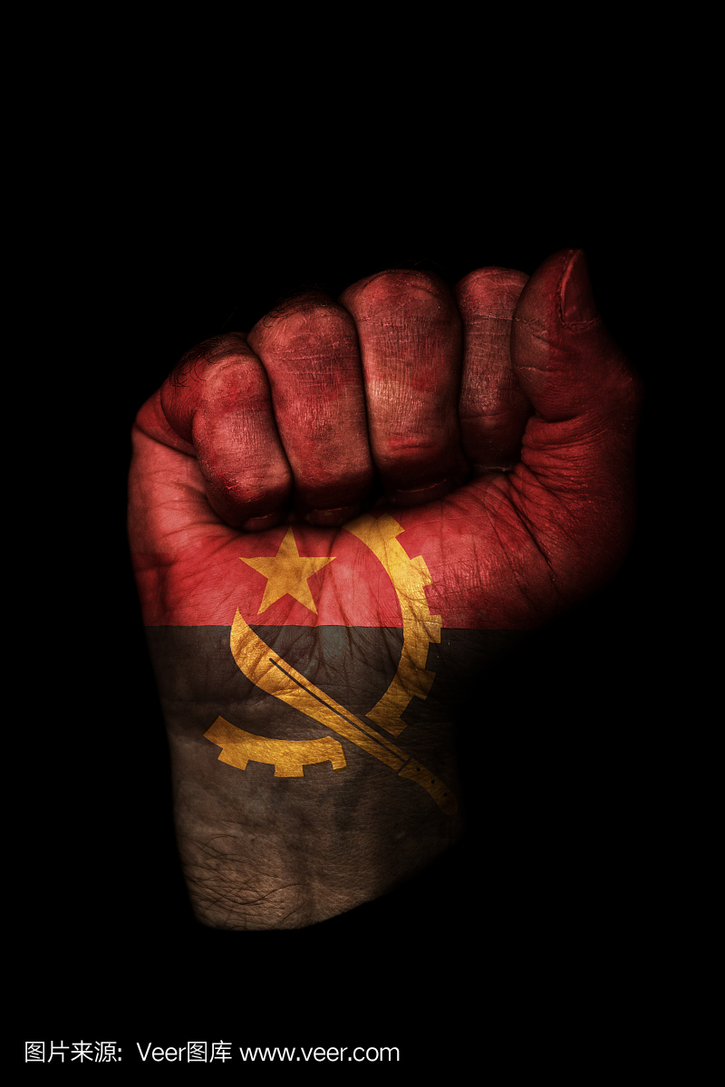安哥拉国旗拳头