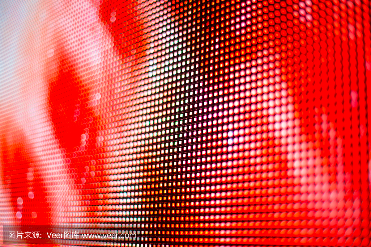 明亮的红色与白点smd LED屏幕