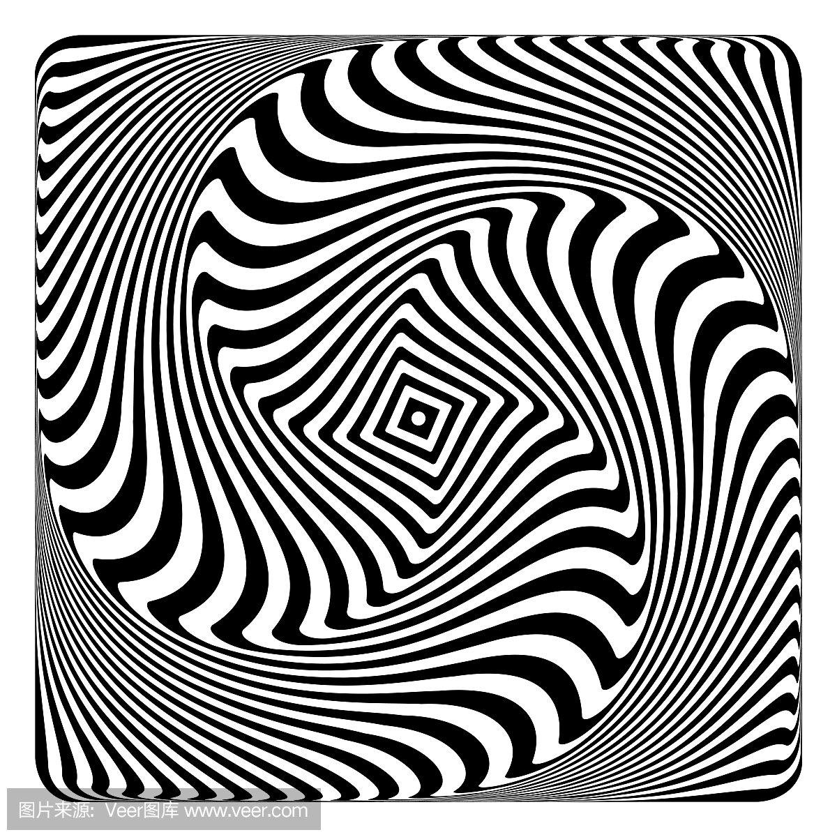 欧普艺术,压力测试图,涡,涡流