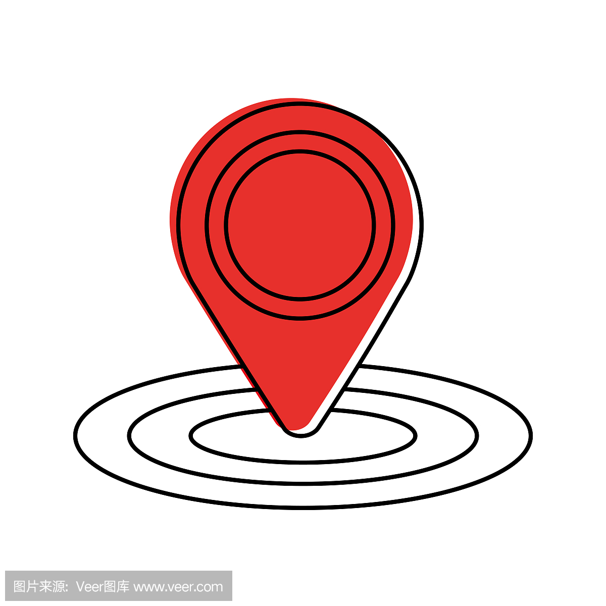 pin地图GPS位置标志导航