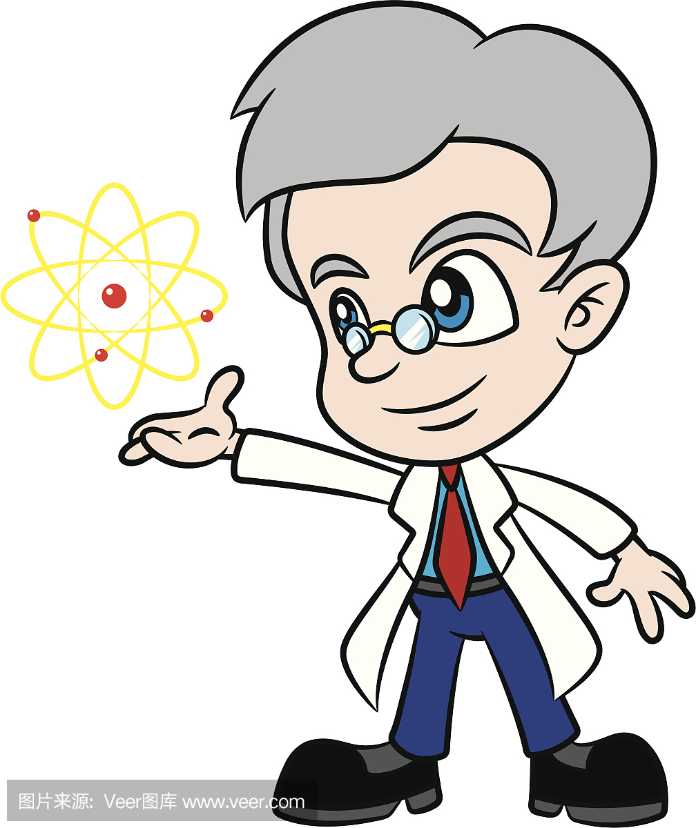 卡通科学家介绍原子