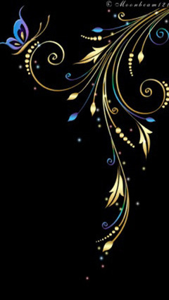 黑色炫彩手机背景