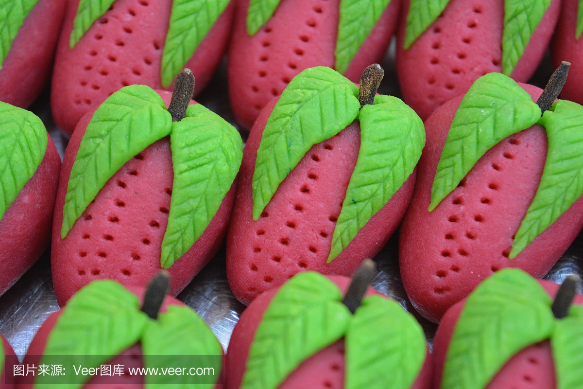 印度甜食草莓barfi