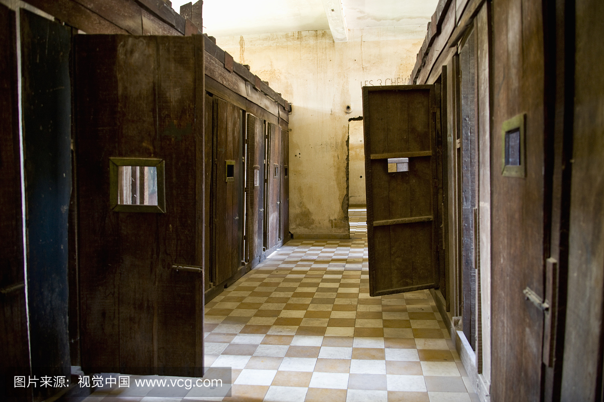 柬埔寨金边Tuol Sleng种族灭绝博物馆安全监狱
