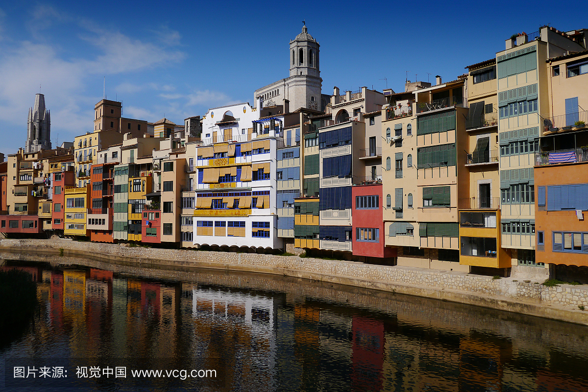 赫罗纳省,古城,户外,建筑外部